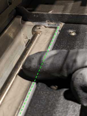 Buffer-side flipper properly calibrated