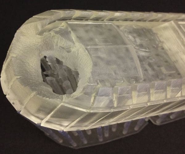 Undeveloped features defect on printed part