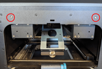 Remove the original quartz tube heater frame