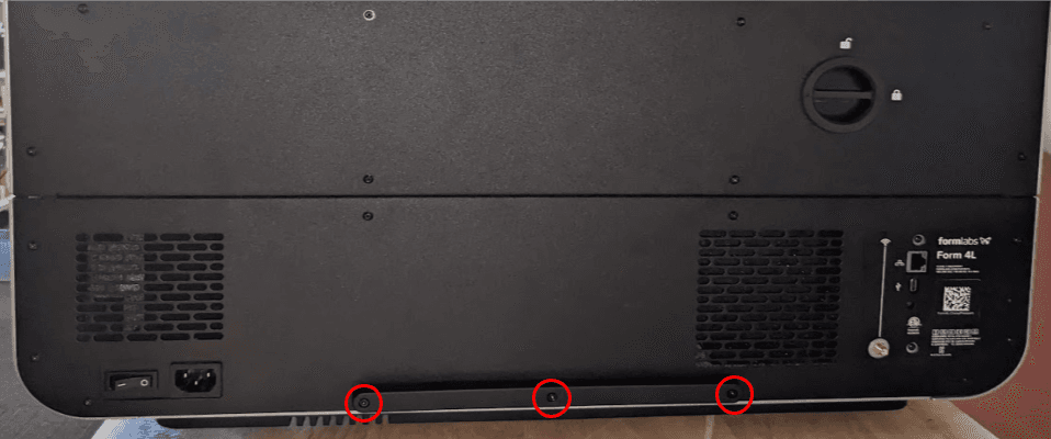 Remove the lower rear bumper screws