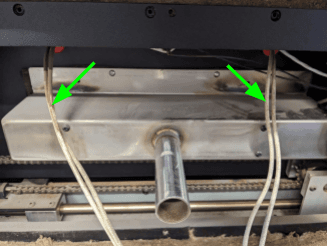 Remove the original quartz tube heater frame