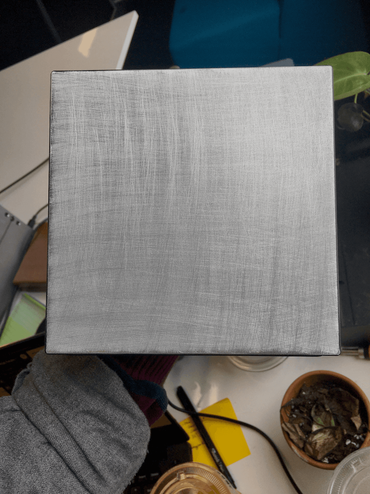 Sanded build platform surface