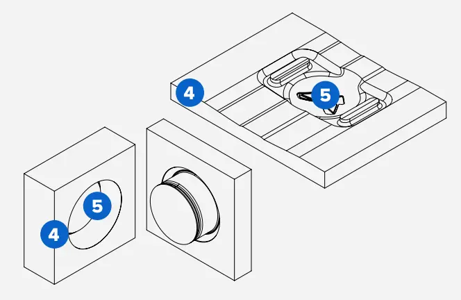 compression mold stock graphic