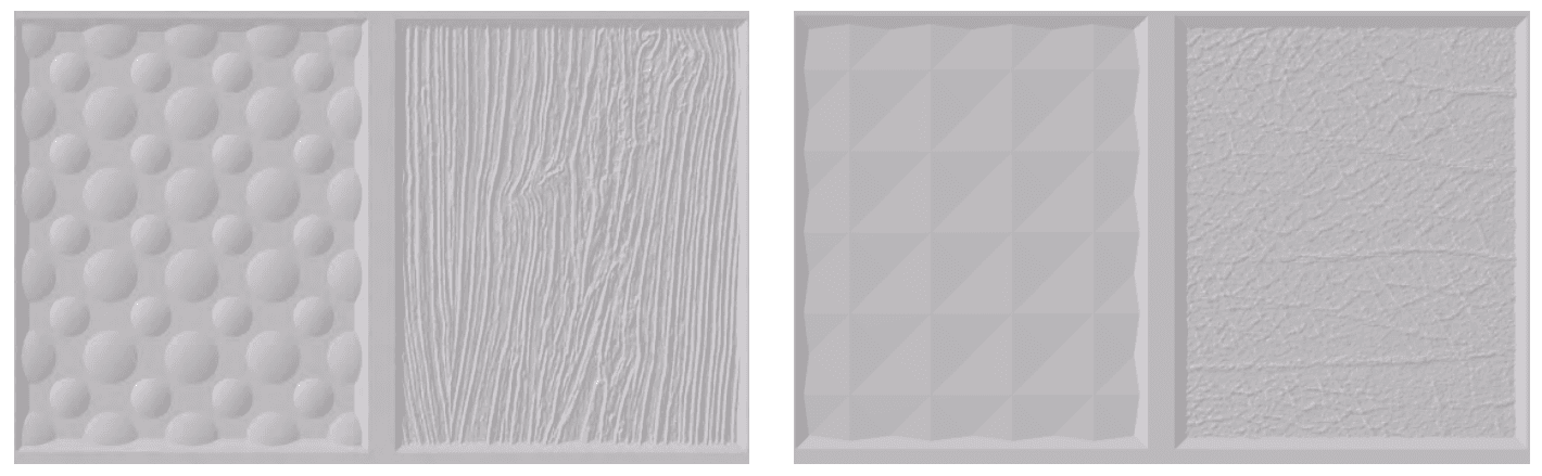 CAD file of the molds with textures