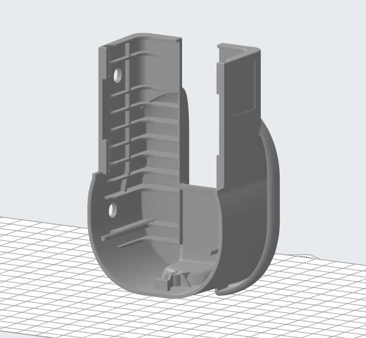 PreFormに表示されるForm 4ビルドプラットフォームハンドルのモデル