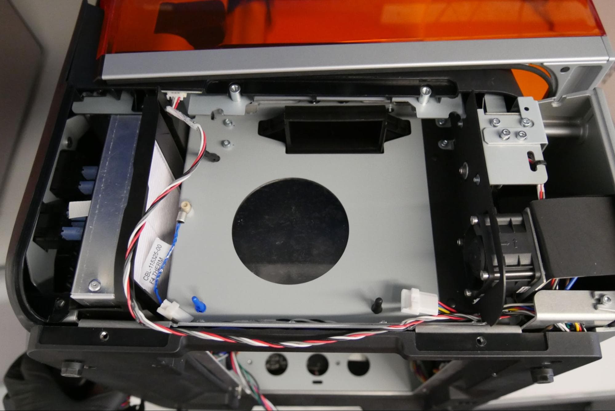 Form 4 LPU fan removed from printer