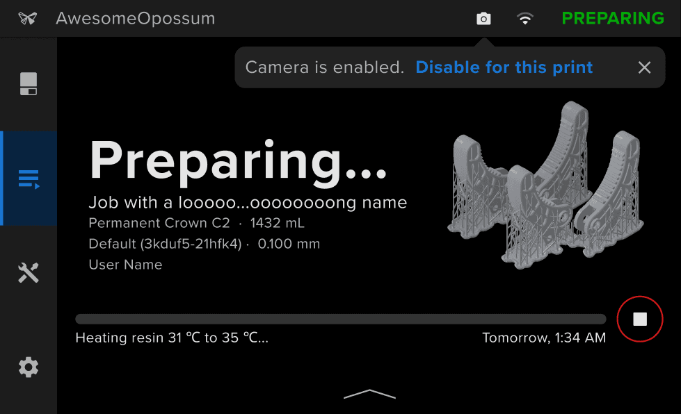 Form Studio 1 camera prompt