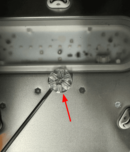 Remove the turntable mount.