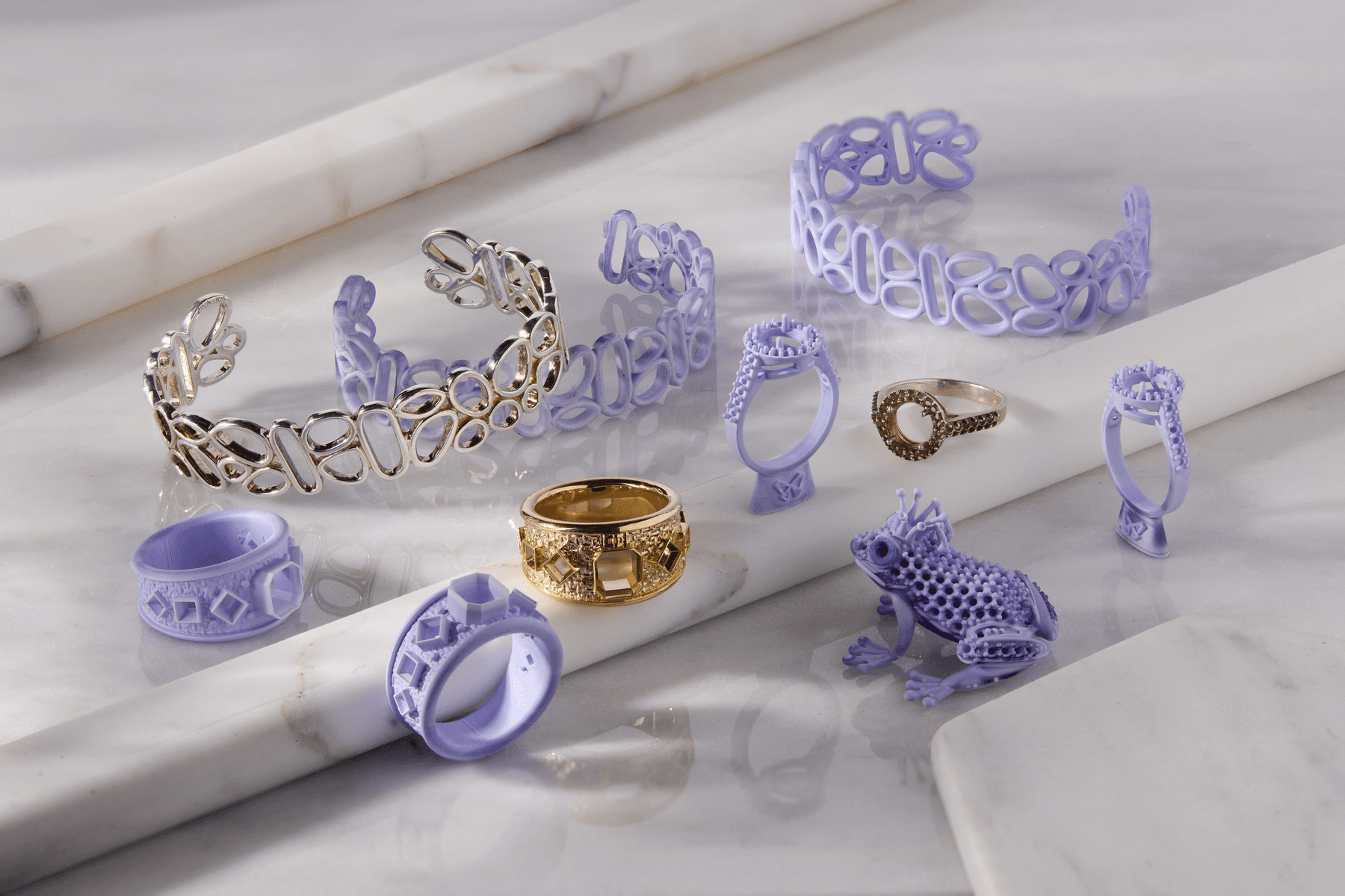 True Castレジンでプリントされた造形品
