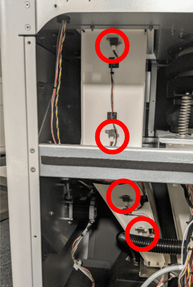 Replace the powder sensor(s)