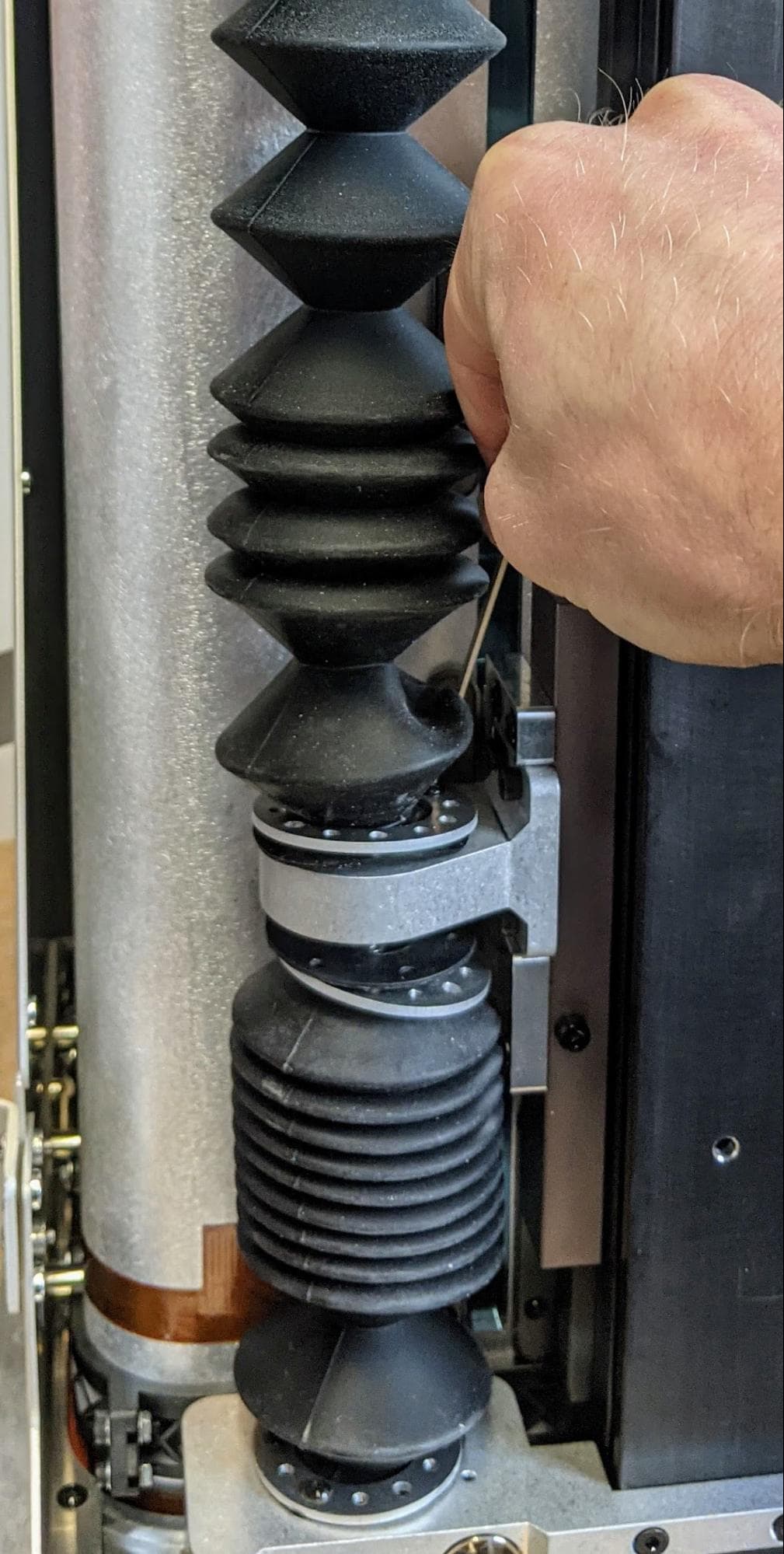 Step 1: Reinstall and secure the lower baffle
