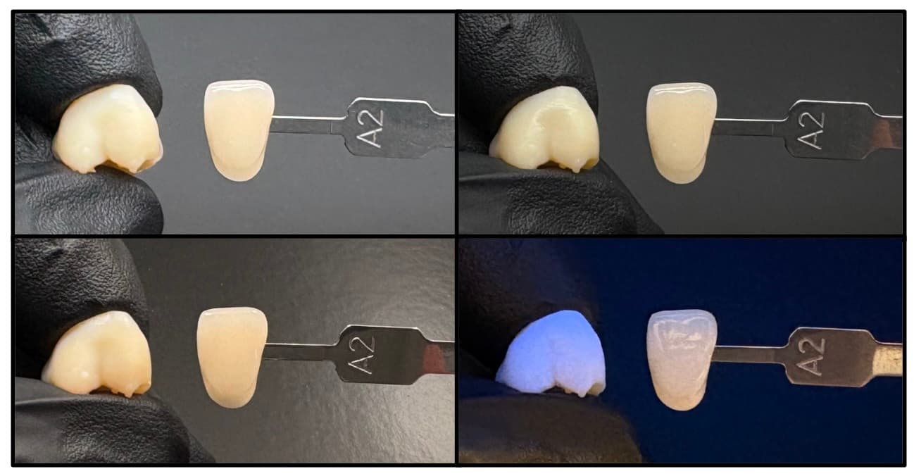 Metamerisms and illuminant impact on Premium Teeth Resin color