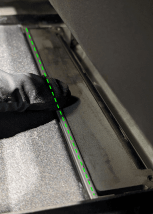 Hopper-side flipper properly calibrated