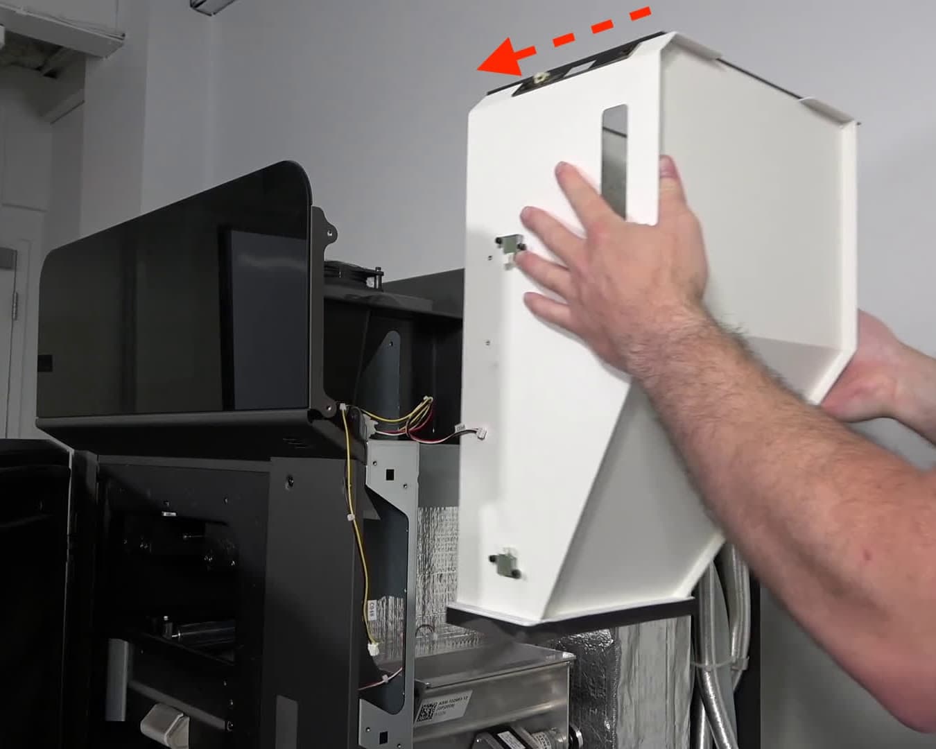Replace the hopper