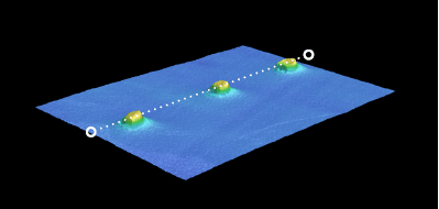 Profilometer scan of part removal shows shades of yellow and green to highlight the small size of support marks left behind by the Form 3 support structure