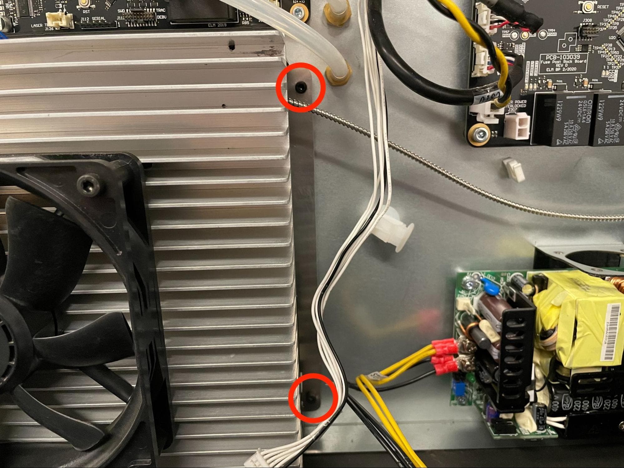 Remove the original laser assembly