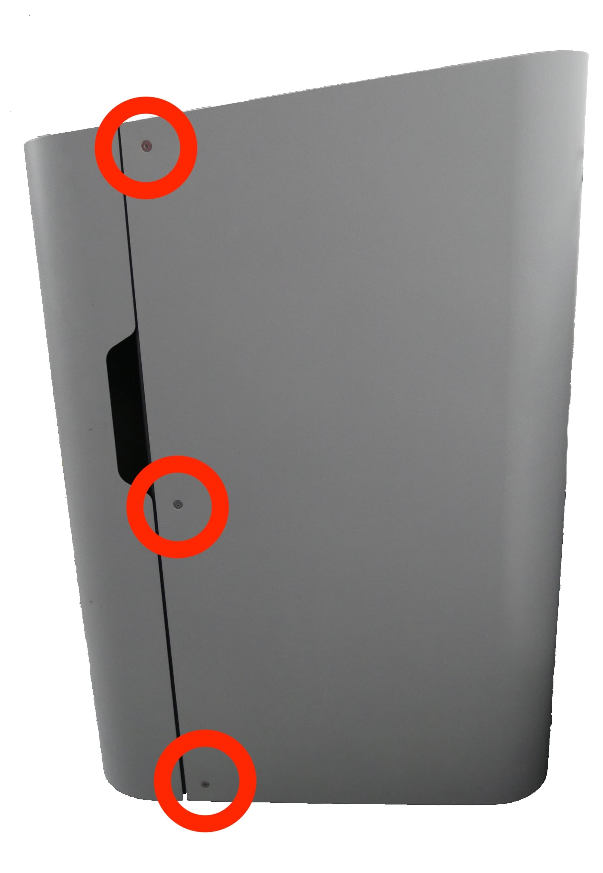 Form Wash L right shell screws