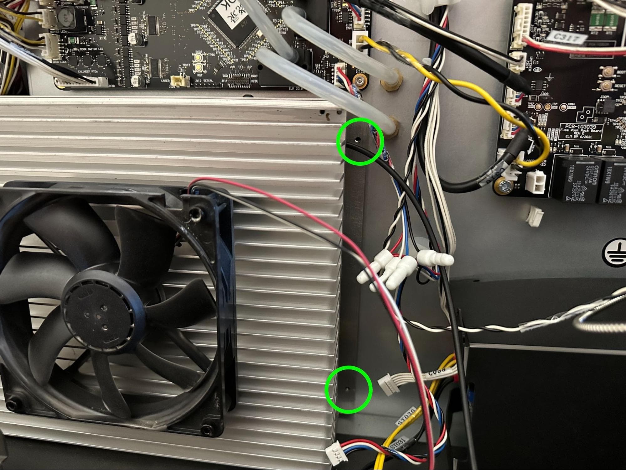 Install the new laser assembly
