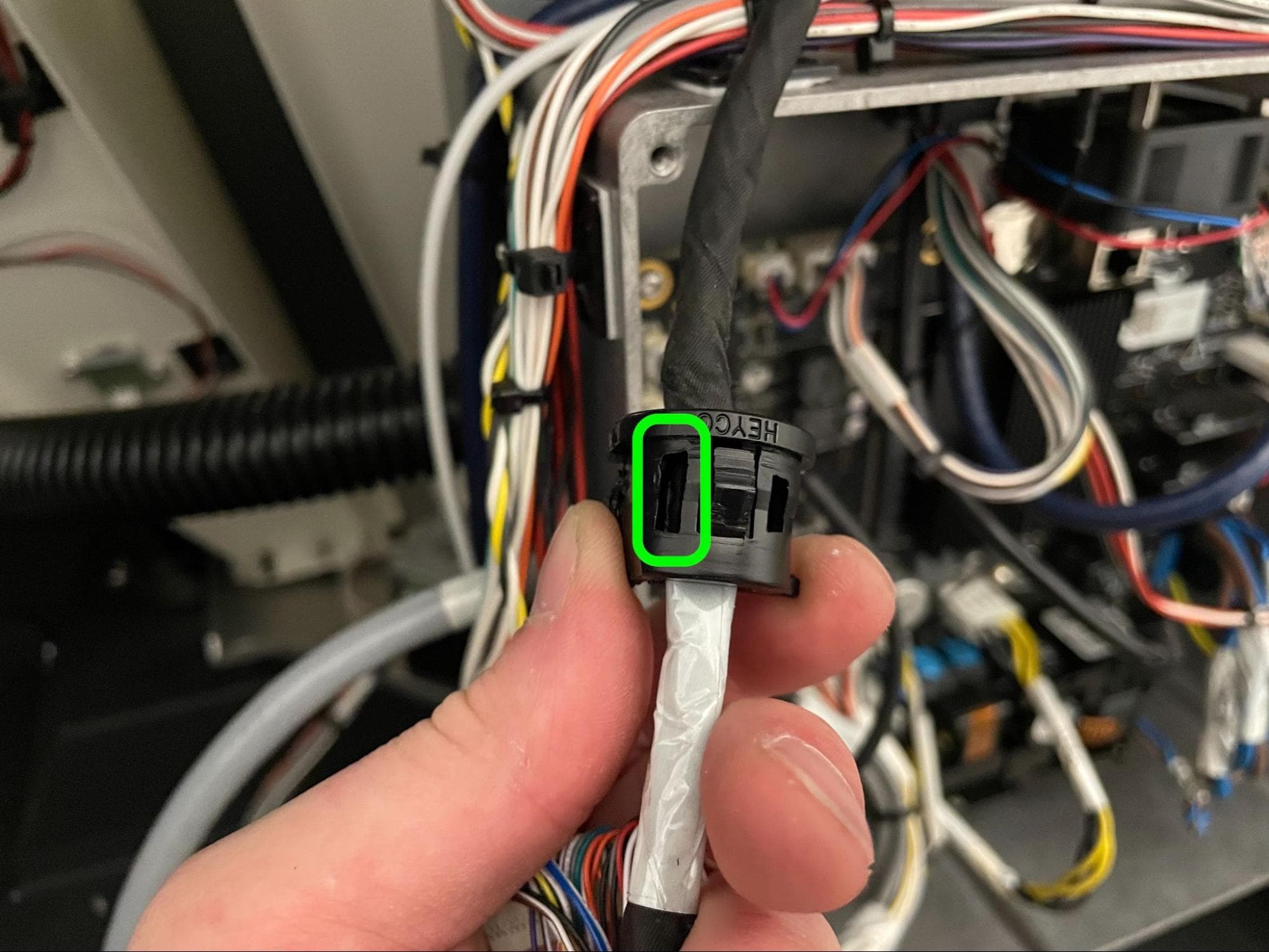 Remove the original wire harness