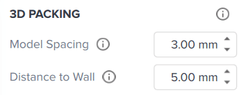 3D Packing options in PreForm