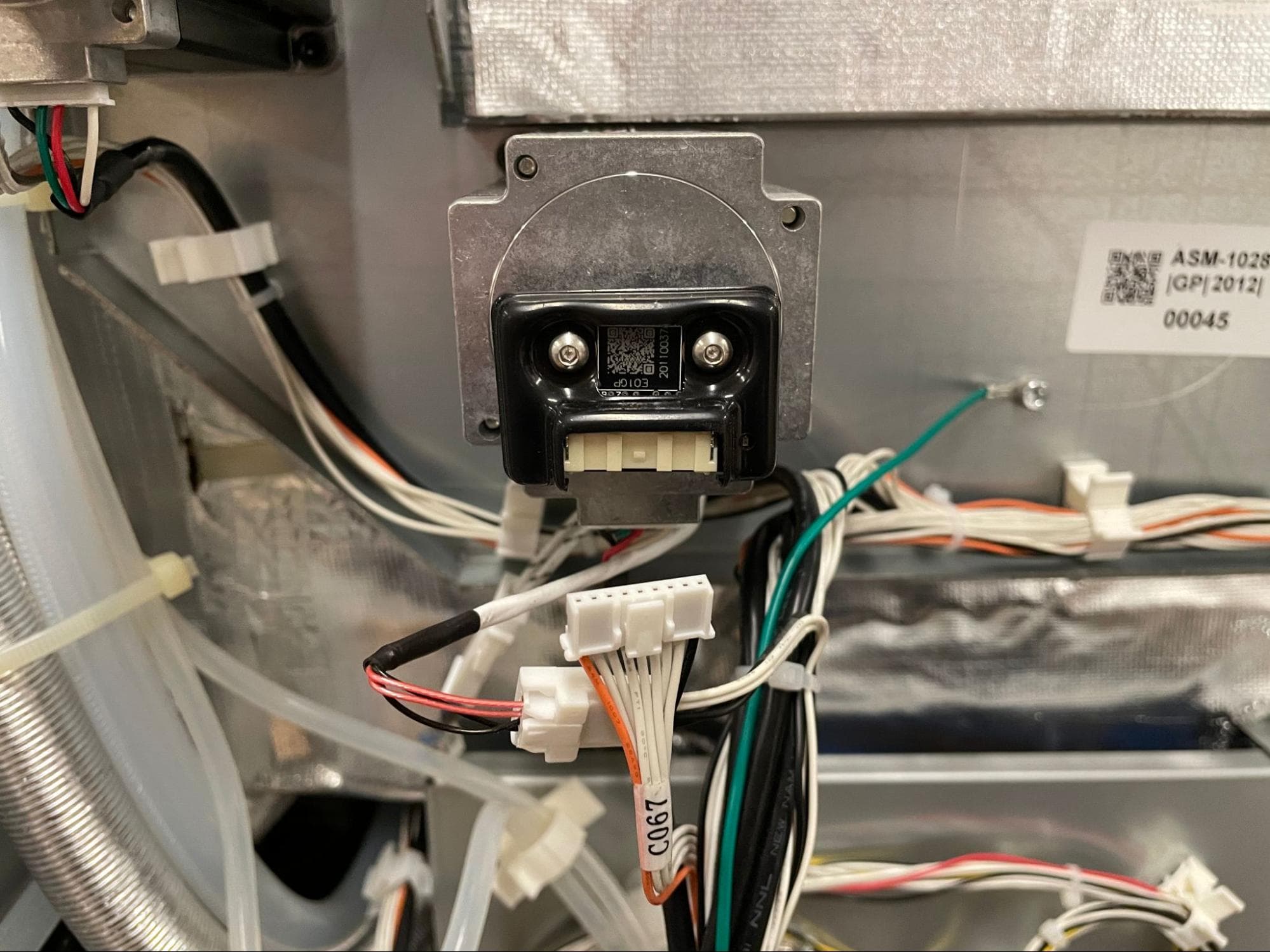 Remove the original flipper motor assembly
