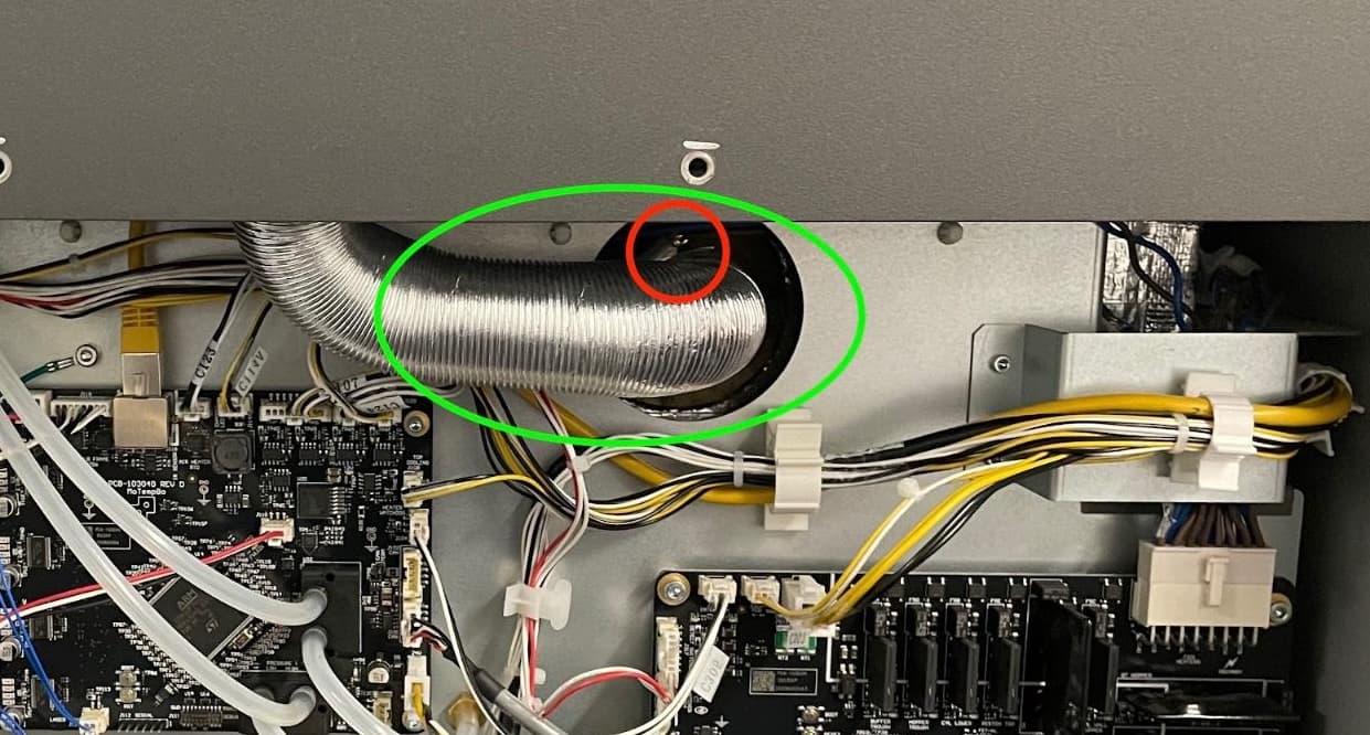 Fuse 1 generation exhaust tube location