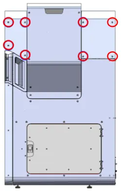 Remove the top enclosure panel