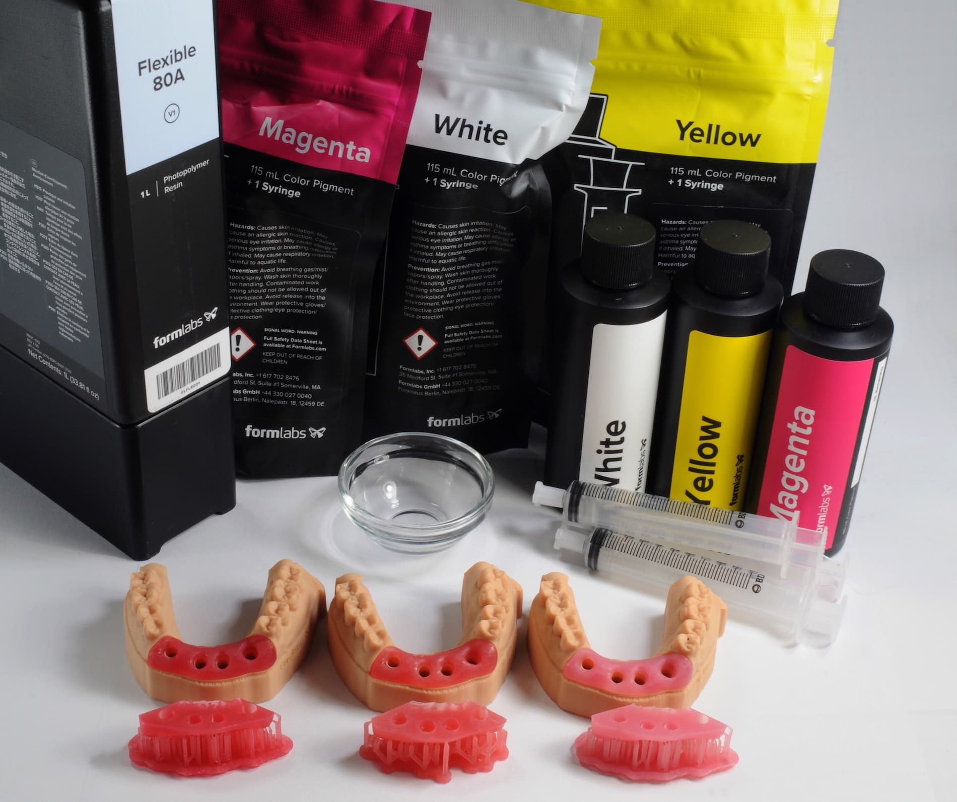 soft tissue resins.