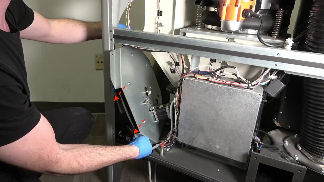 元のミキサーアセンブリを取り外す