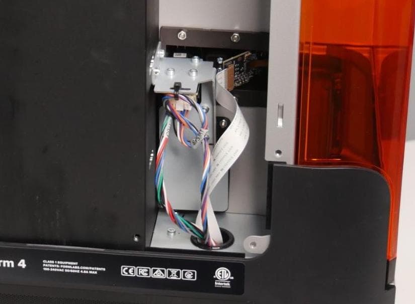 Reconnect the Form 4 camera ribbon cable