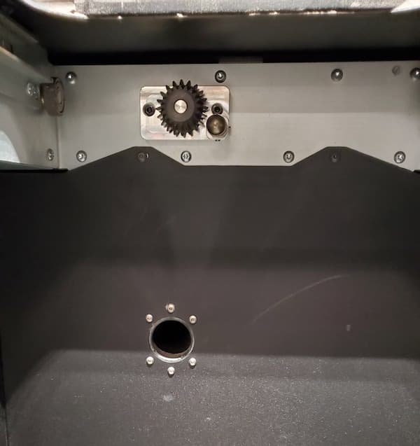 The inner exhaust port located inside the print enclosure