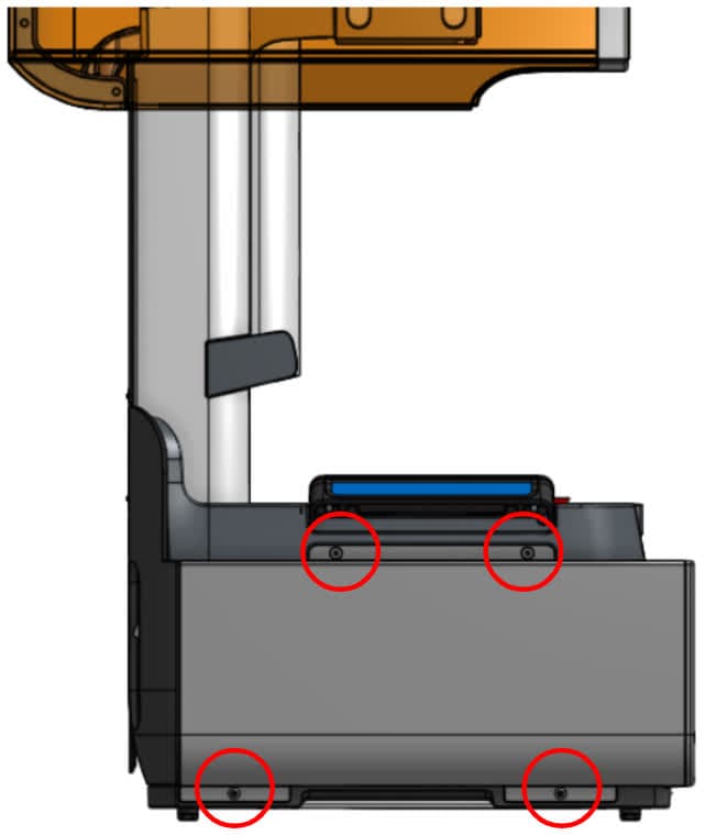 Step 3: Install the left panel screws