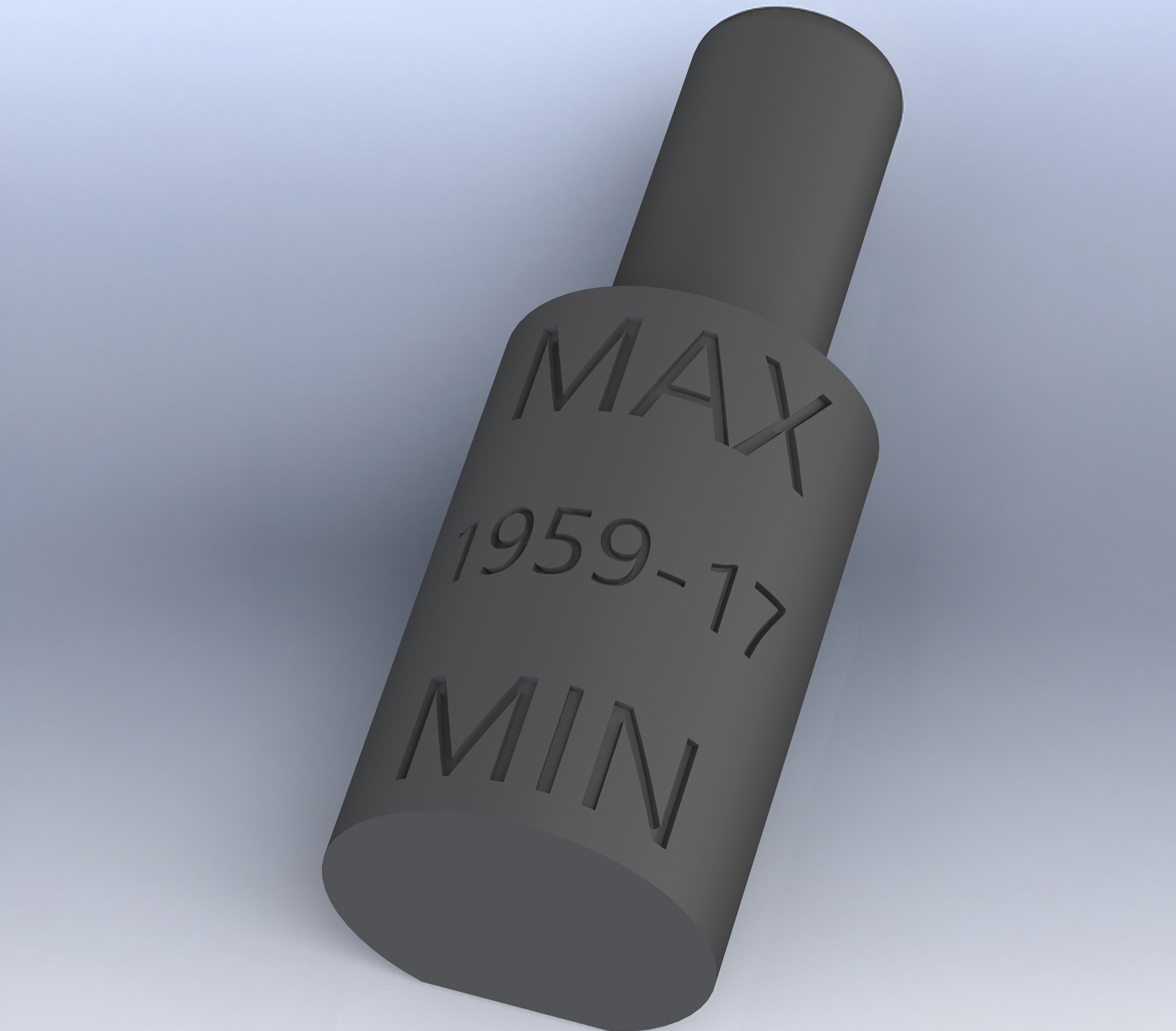 3d printed keyhole checking fixture