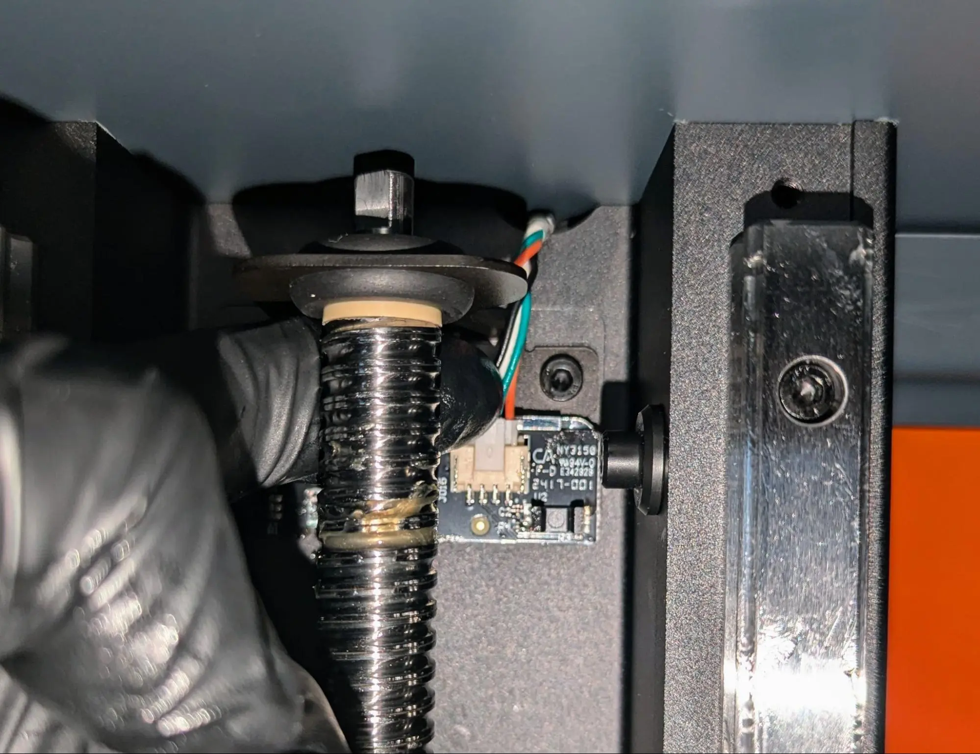 Reconnect the Z-axis limit switch cable