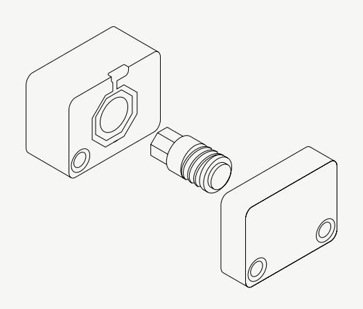 three-part mold