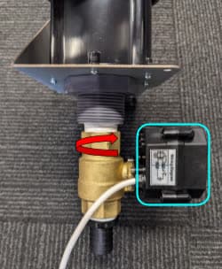 Install the replacement valve