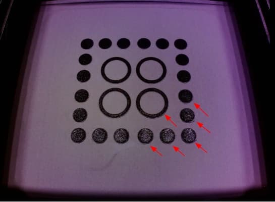Curling visible during lasing
