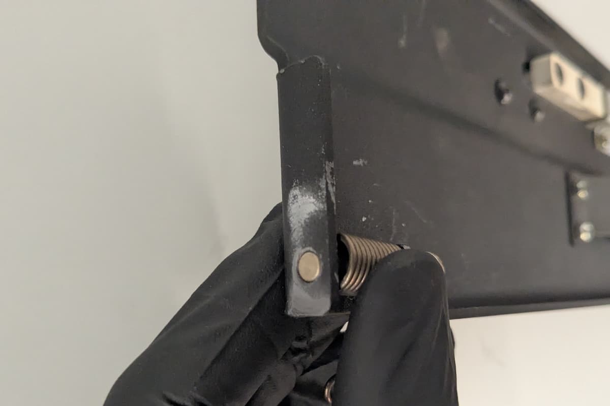 Reinstalling the hinge pin