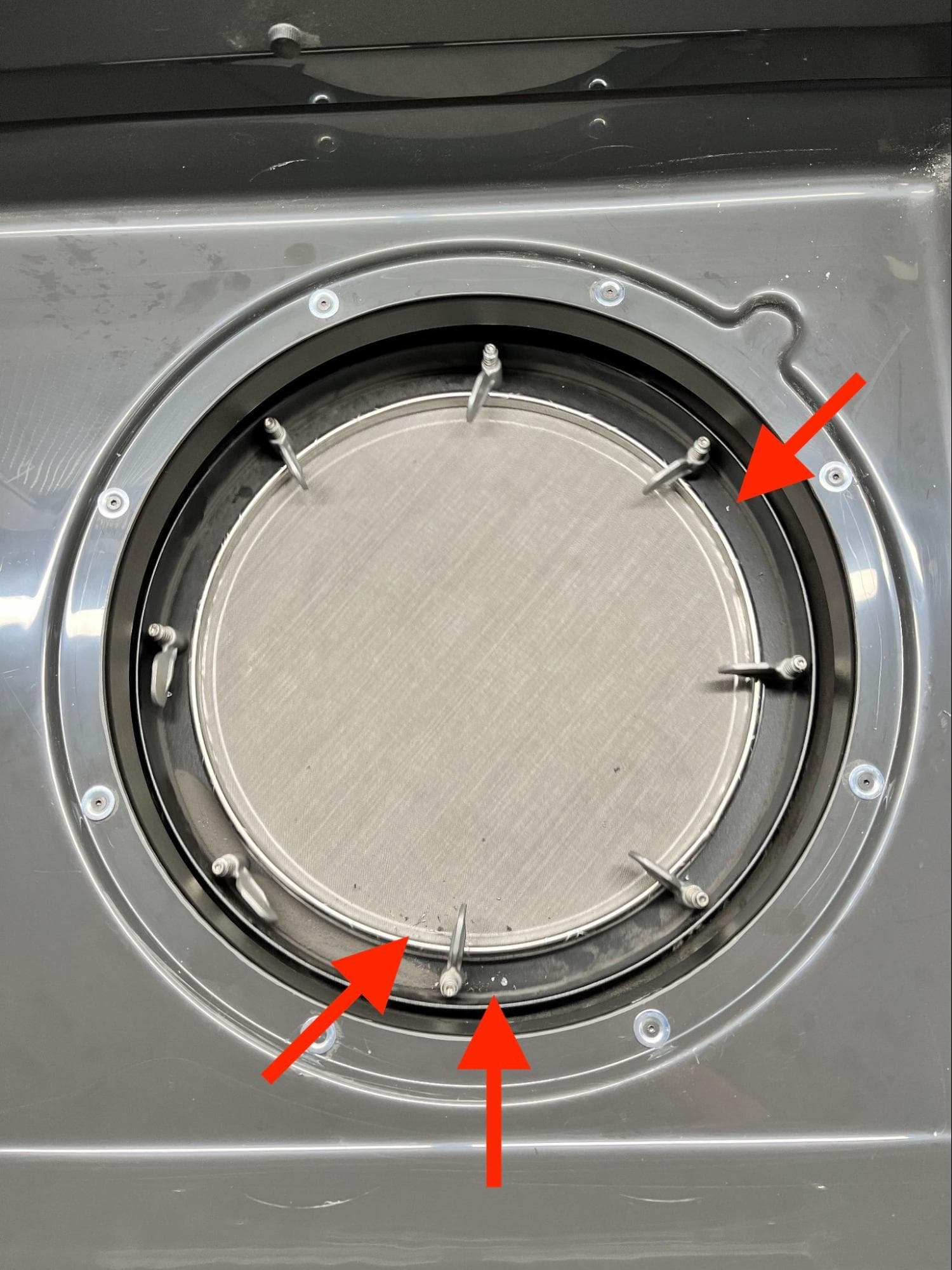 Install the new sifter flange & gasket