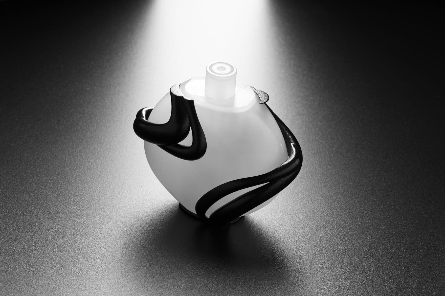 a vapor smoothed 3d printed cosmetics bottle