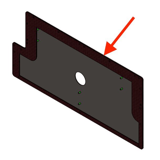 Fuse 1 generation rear access panel gasket location