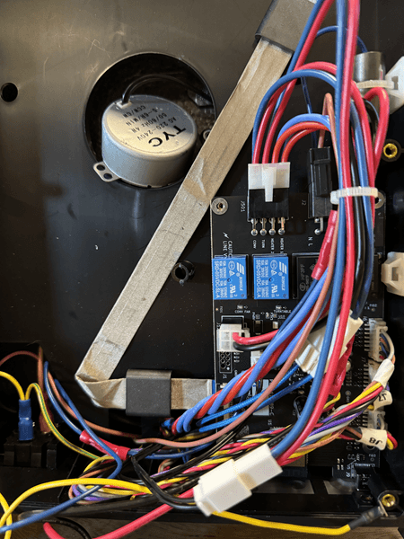 Locate the motor cable