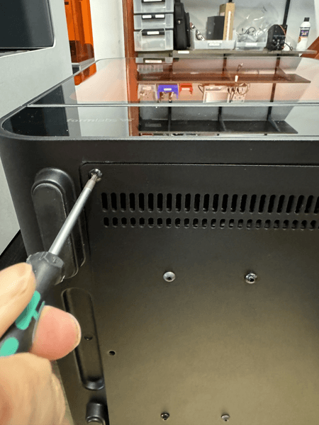 Secure the bottom access panel