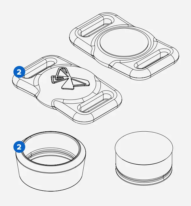 Injection filled mold graphic