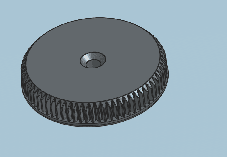 rendering of turntable gear in form cure L