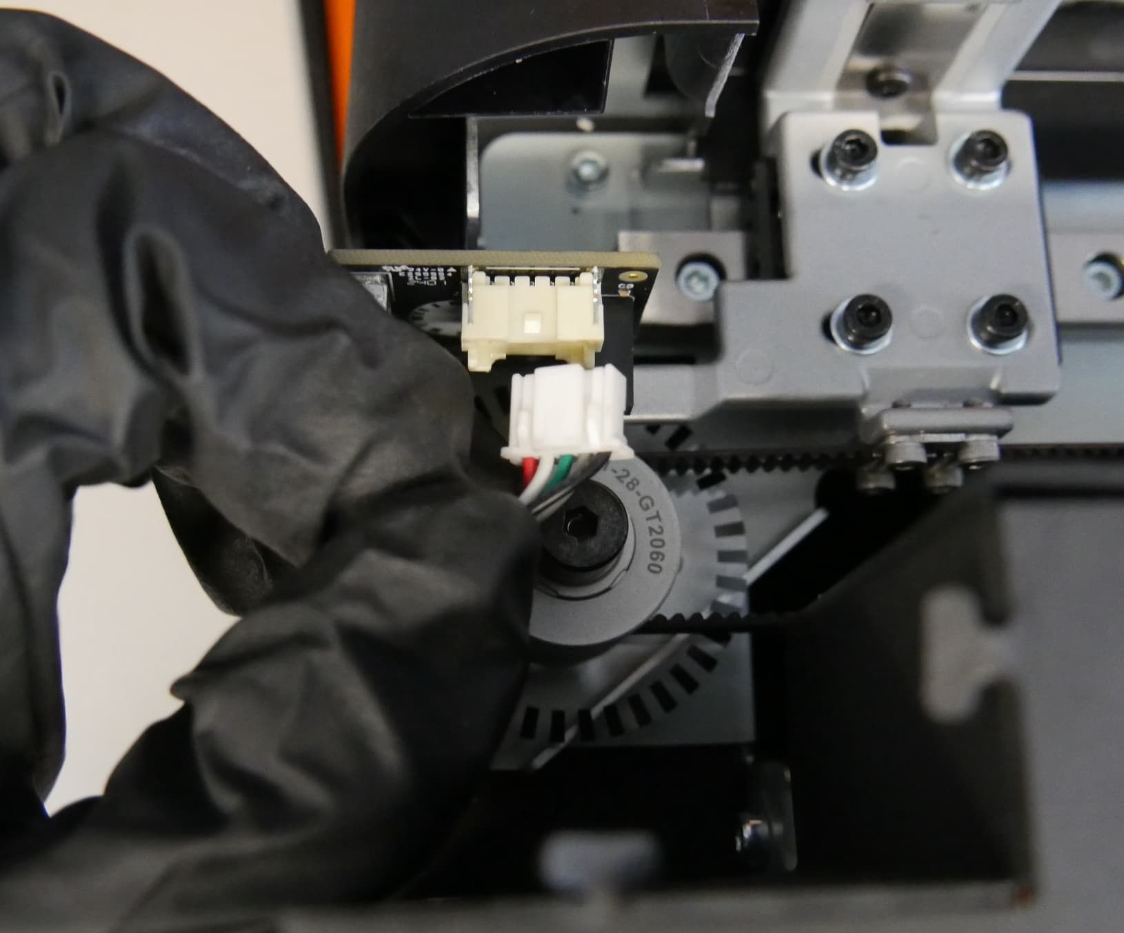 Step 2: Unplug the mixer encoder board cable