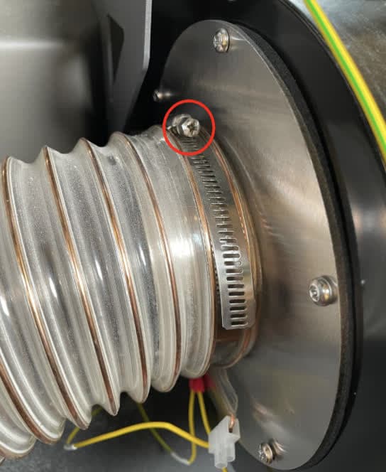 Fuse Blast blower fan inlet hose