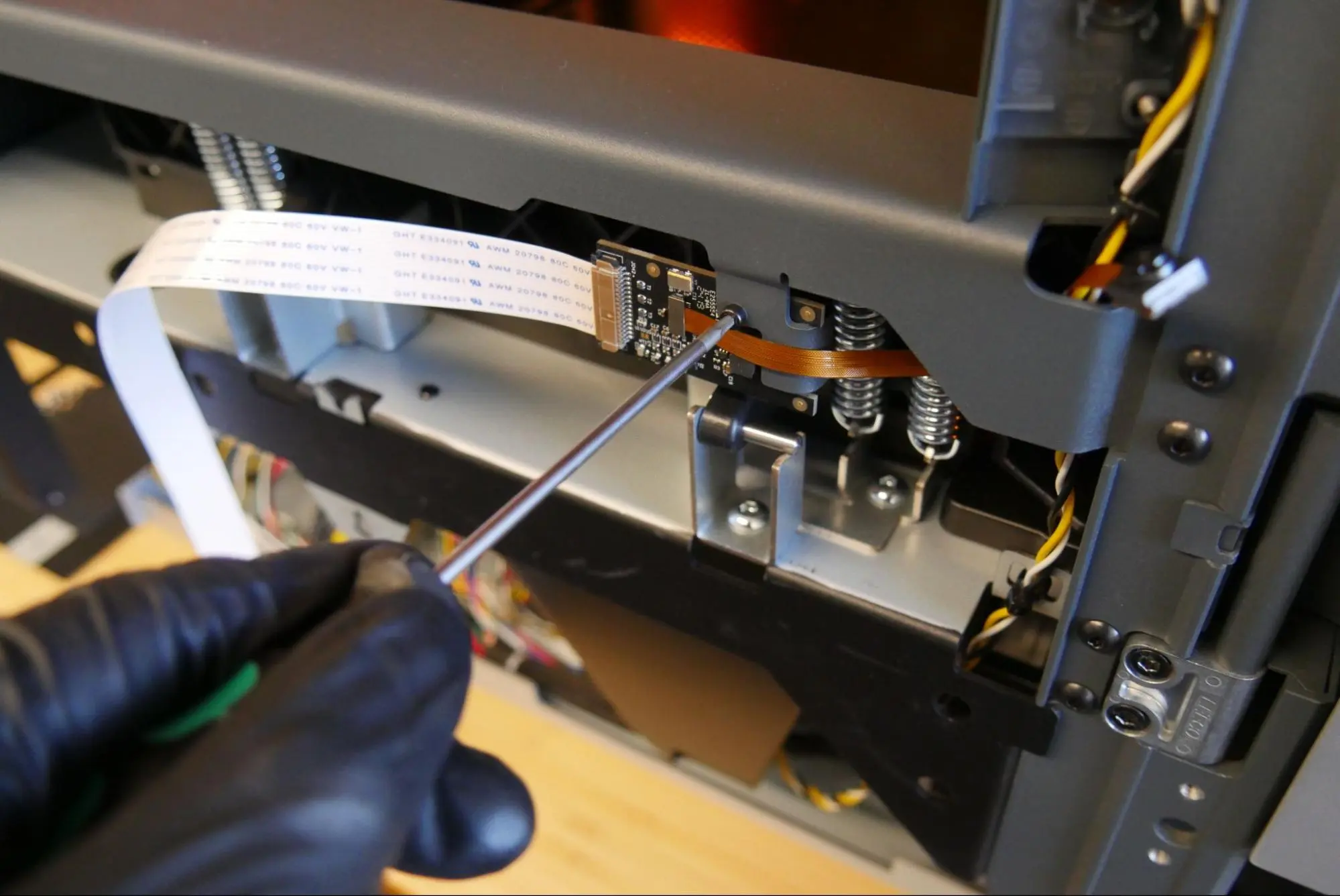 Install the camera board.