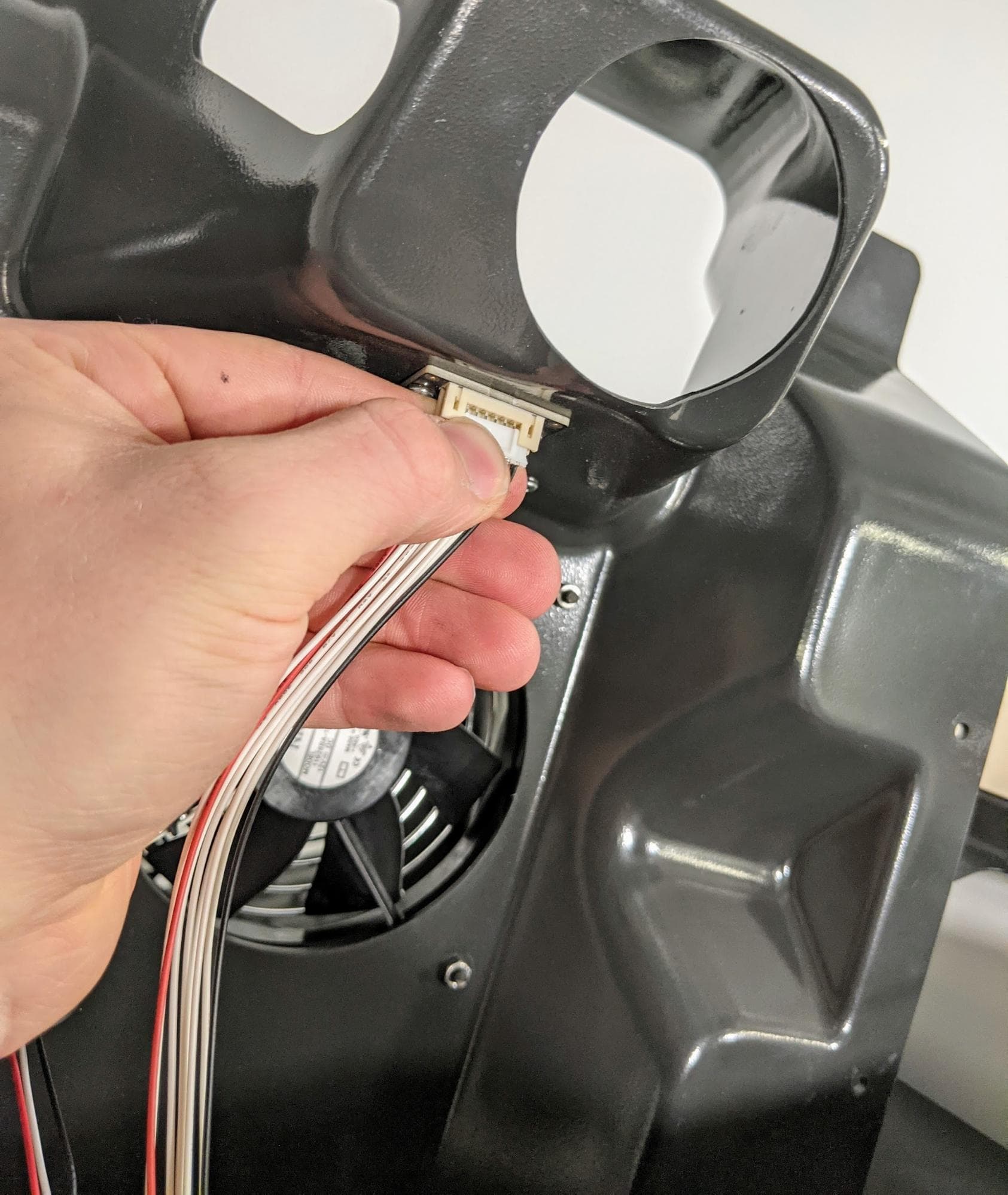 Remove the top cooling shroud