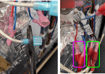 Install the new quartz tube heater frame - Crimping